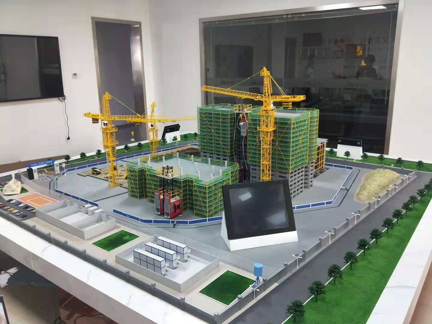抚松县建筑施工场景模型